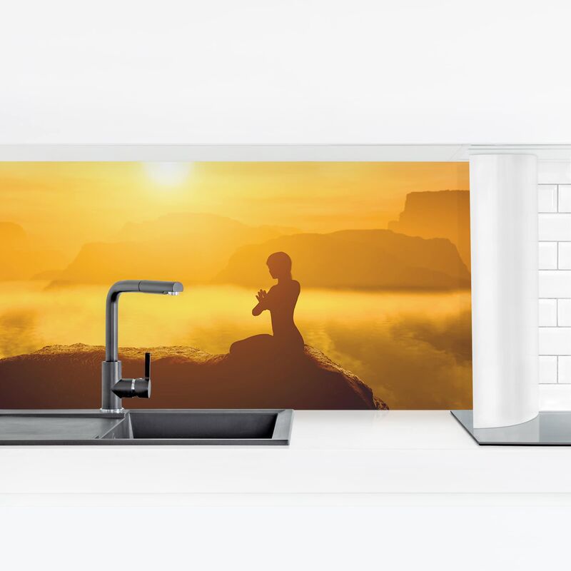 

Revestimiento pared cocina - Yoga Meditation Dimensión LxA: 100cm x 350cm Material: Premium