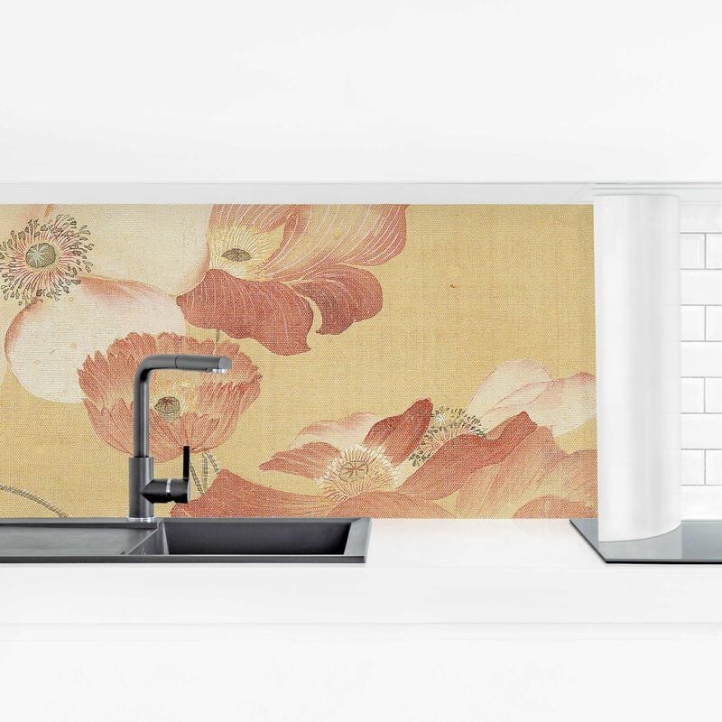 

Revestimiento pared cocina - Yun Shouping - Poppies Dimensión LxA: 40cm x 140cm Material: Premium