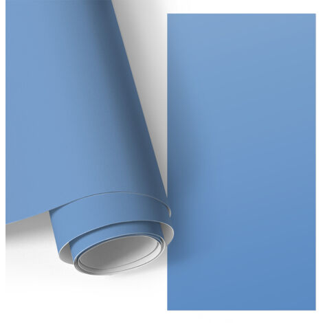 Revêtement adhésif - Films autoadhésifs - Application facile - pour portes - pour meubles Bleu 65x130 cm
