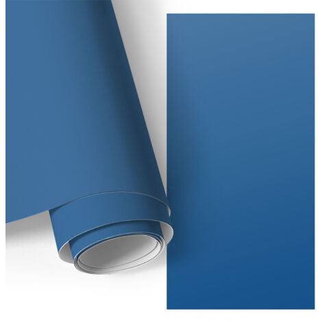 Revêtement adhésif - Films autoadhésifs - Application facile - pour portes - pour meubles Bleu foncé 75x150 cm