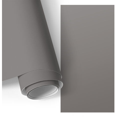 Revêtement adhésif - Films autoadhésifs - relooking meuble - pour table - entretien facile Gris foncé 65x130 cm