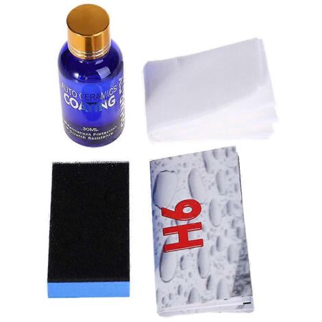 Revêtement céramique liquide 9HMR FIX 30 ml pour peinture automobile, anti-rayures et polissage des vitres.