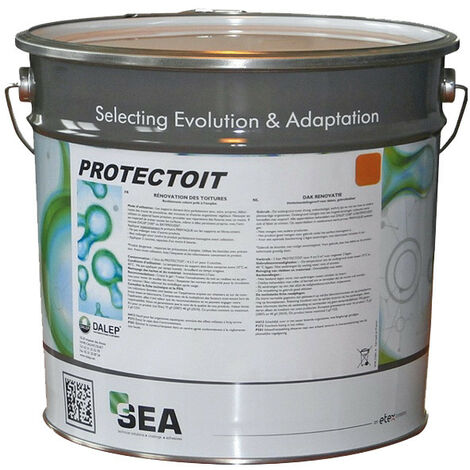Revêtement coloré pour toiture Dalep PROTECTOIT pot de 4l pour 16 à 20 m2 marron
