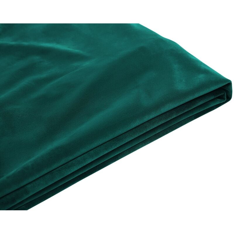 Beliani - Revêtement Cadre de Lit en Velours Vert Foncé 180 x 200 cm pour Style Glamour ou Classique