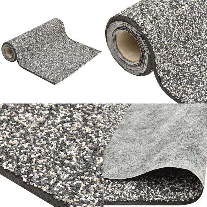 Revêtement de pierre gris 600x60 cm - Revêtement De Pierre - Décoration De Jardin - Étang Artificiel - Liner D'étang - Ruisseau Miniature - Home &