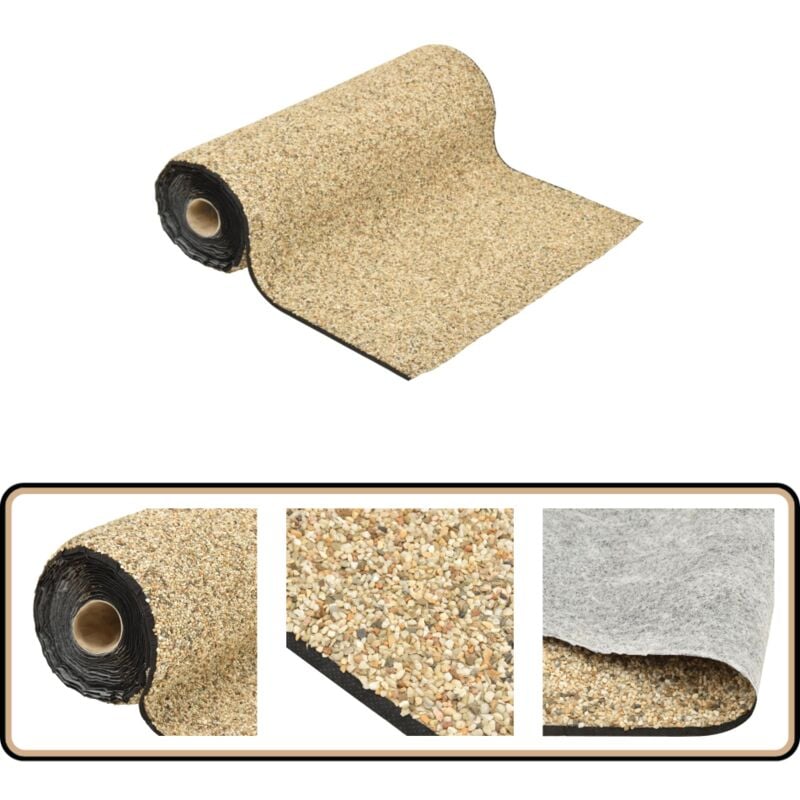 Revêtement de pierre sable naturel 100x60 cm - Revêtement De Pierre - Décoration De Jardin - Étang Artificiel - Liner D'étang - Rocaille