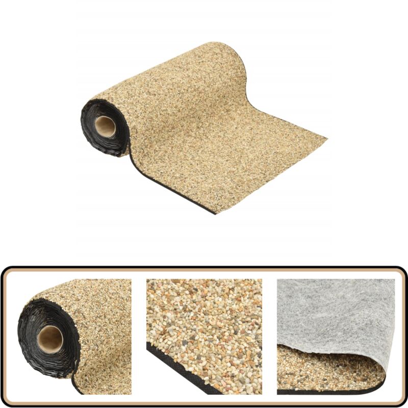 Revêtement de pierre sable naturel 400x40 cm - Revêtement De Pierre - Décoration De Jardin - Étang Artificiel - Bassin Extérieur - Ruisseau Miniature