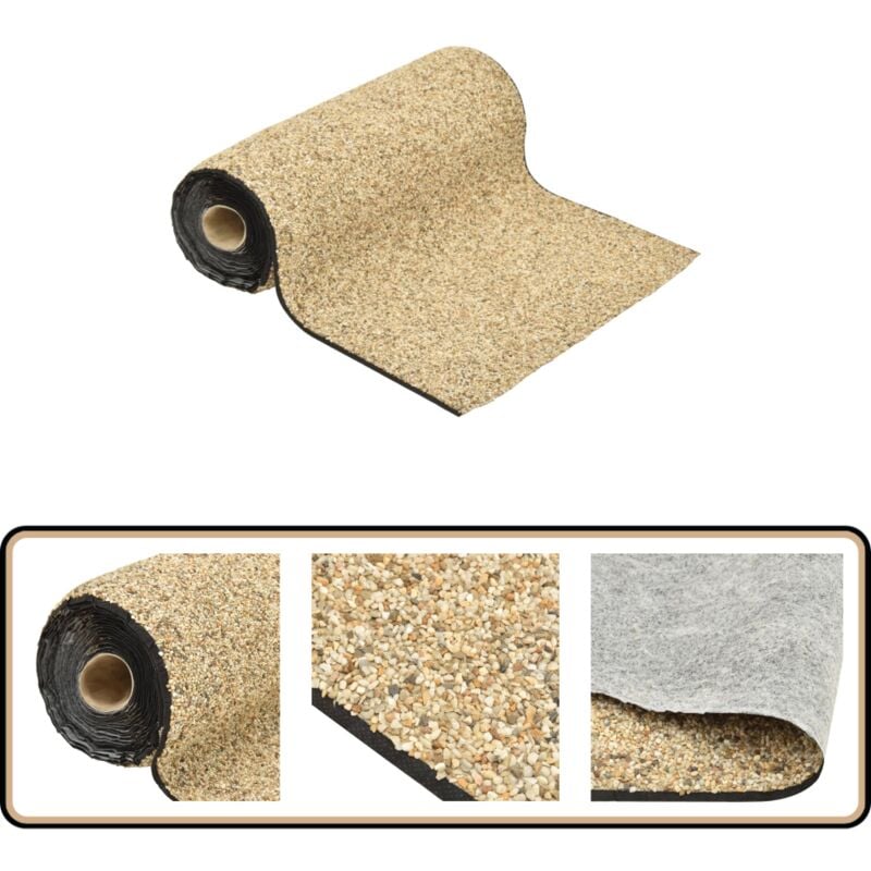 Revêtement de pierre sable naturel 600x40 cm - Revêtement De Pierre - Décoration De Jardin - Étang Artificiel - Liner D'étang - Rocaille