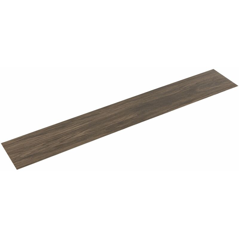 Revêtement de sol adhésif pvc vinyle 7 pièces 0,975 m² sepia chêne sépia