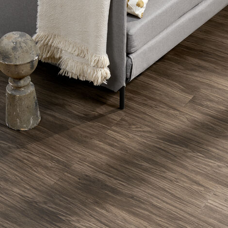 Revêtement de Sol Adhésif Valona PVC Vinyle 28 Pièces 3,92 m² Sepia Oak Chêne Sépia [neu.holz]