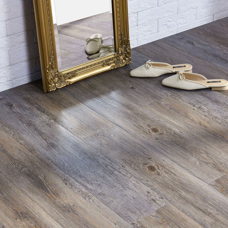 Revêtement de Sol Adhésif Valona pvc Vinyle 7 Pièces 0,975 m² Limed Oak Chêne Scié [ Neu.holz