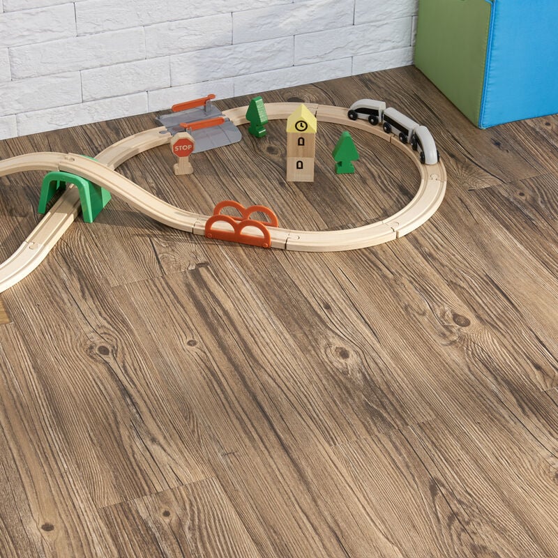 Revêtement de Sol Adhésif Valona pvc Vinyle 7 Pièces 0,975 m² Rustic Oak Chêne Rustique [ Neu.holz