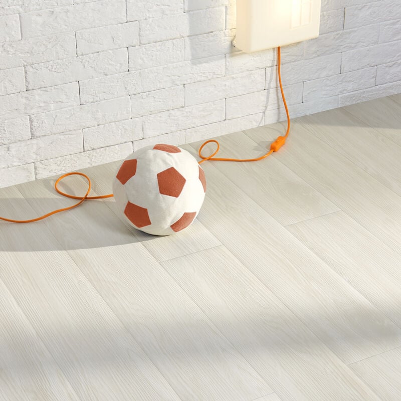 Revêtement de Sol Adhésif Valona pvc Vinyle 7 Pièces 0,975 m² Vintage Oak Chêne Blanc Vielli [ Neu.holz