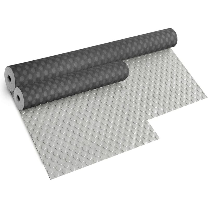 Revêtement de Sol Boulonné pvc Antidérapant Gris Au Mètre - H200
