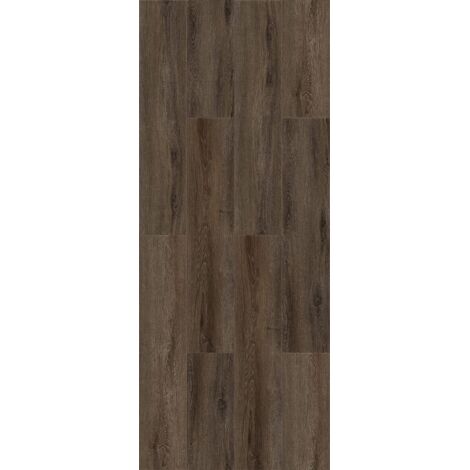 Revêtement de sol en vinyle SPC, sol à clic PVC, planche massive en vinyle design, épaisseur 5 mm avec couche d'usure 0,5 mm, compatible chauffage au sol, surface : 2,554 m²
