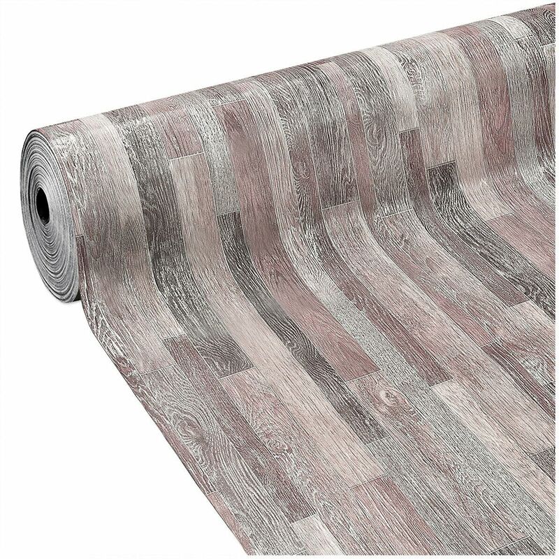 Revêtement De Sol Pvc Rouleau Vinyle Durable Flexible 31 Mesures Bois Foncé Des a - 100x750 cm