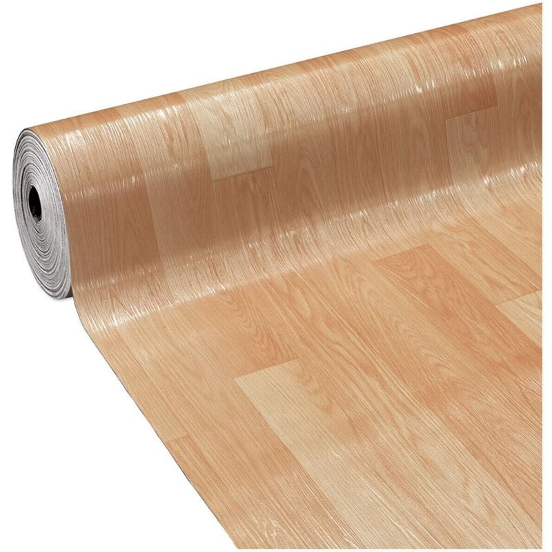 Revêtement De Sol Pvc Rouleau Vinyle Durable Flexible 31 Mesures Bois Naturel Des f - 100x180 cm