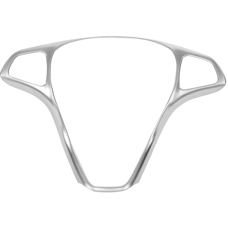 Jeffergarden - Revêtement de volant, garniture de cadre de bouton de galvanoplastie chrome intérieur en fibre de carbone pour W447 2014-2017 (argent)