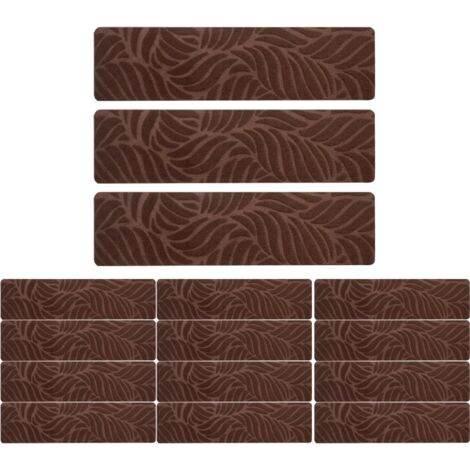 Revêtement d'Escalier Moquette - 15 Pièces Adhésifs à