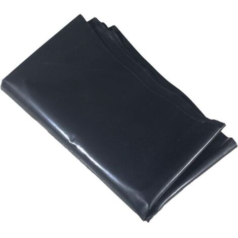 Revêtement d'étang imperméable de Jardin Réservoirs à Membrane imperméable Bâches de Crevettes de Poisson Artificielle épaissie prévention des fuites d'eau Noir-2x3m