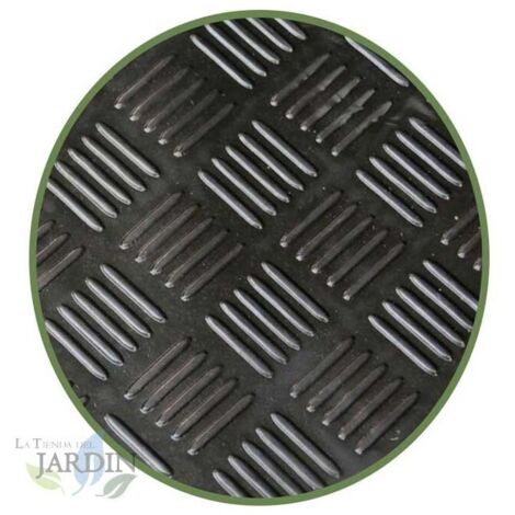 Revêtement en caoutchouc antidérapant sol PVC Checker 3 mm, 1,2 x 2 m