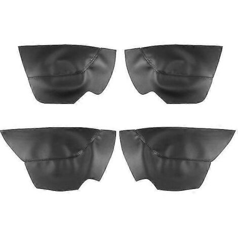 Revêtement en cuir pour accoudoir de porte Toyota Camry 2006-2012 - 4 pièces - Noir