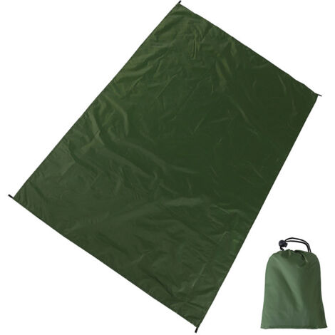 Revêtement imperméable vert argenté, 230140CM, sans accessoires. Tente de plage multifonctionnelle, imperméable et protectrice contre le soleil, avec camouflage extérieur, tente portable pour les sec