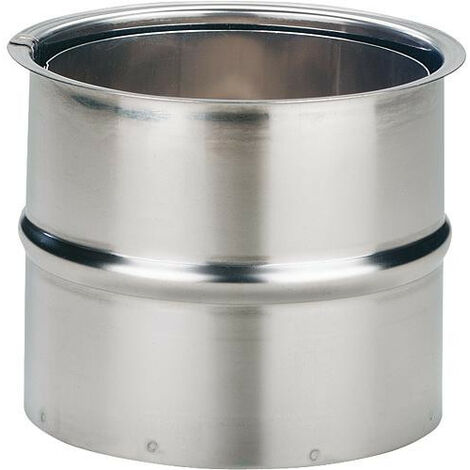 Revêtement mural double inox 130 mm - emballage 2 pièces