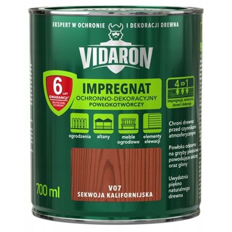 Revêtement protecteur et décoratif imprégné Vidaron California Sequoia V07 0,7 L