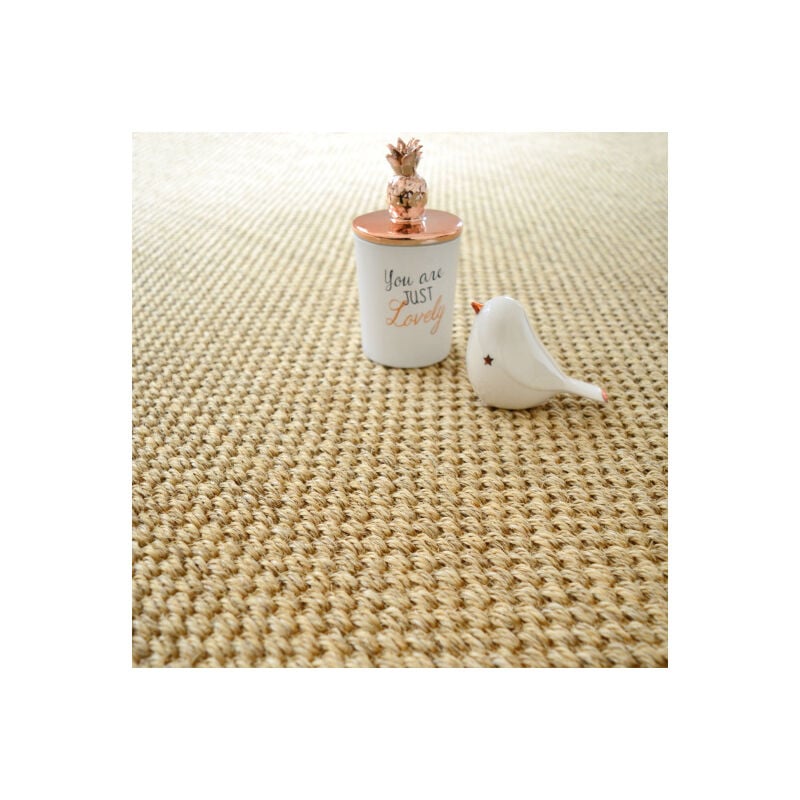 Décoweb - Revêtement sisal - Kidara grosses boucles - Naturel - Rouleau de 4m x 1m