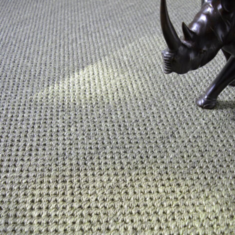 Revêtement sisal - Kidara grosses boucles - Nuage - Rouleau de 4m x 3m