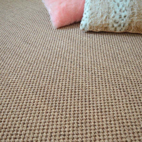 Revêtement sisal - Kidara grosses boucles - Orge - Rouleau de 4m x 3m
