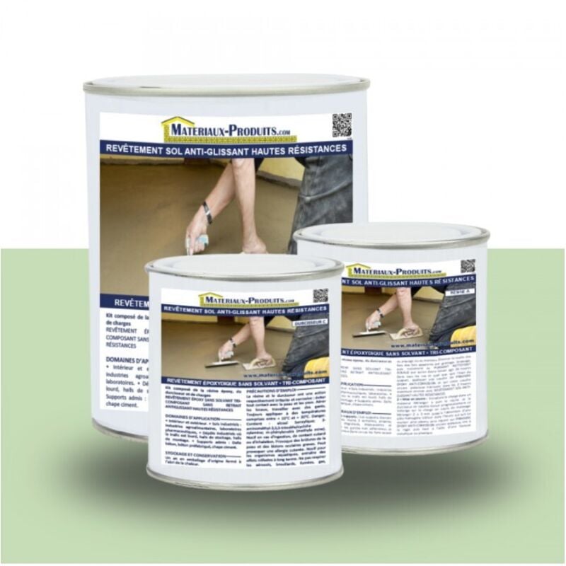 Matpro - Revêtement sol anti-glissant hautes résistances - 5 Kg Vert Pastel
