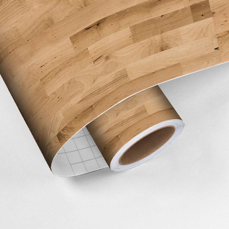 Revêtement sticker sol - parquet bois du canada - Rouleau adhésif Protection Anti-dérapant - 60x100cm