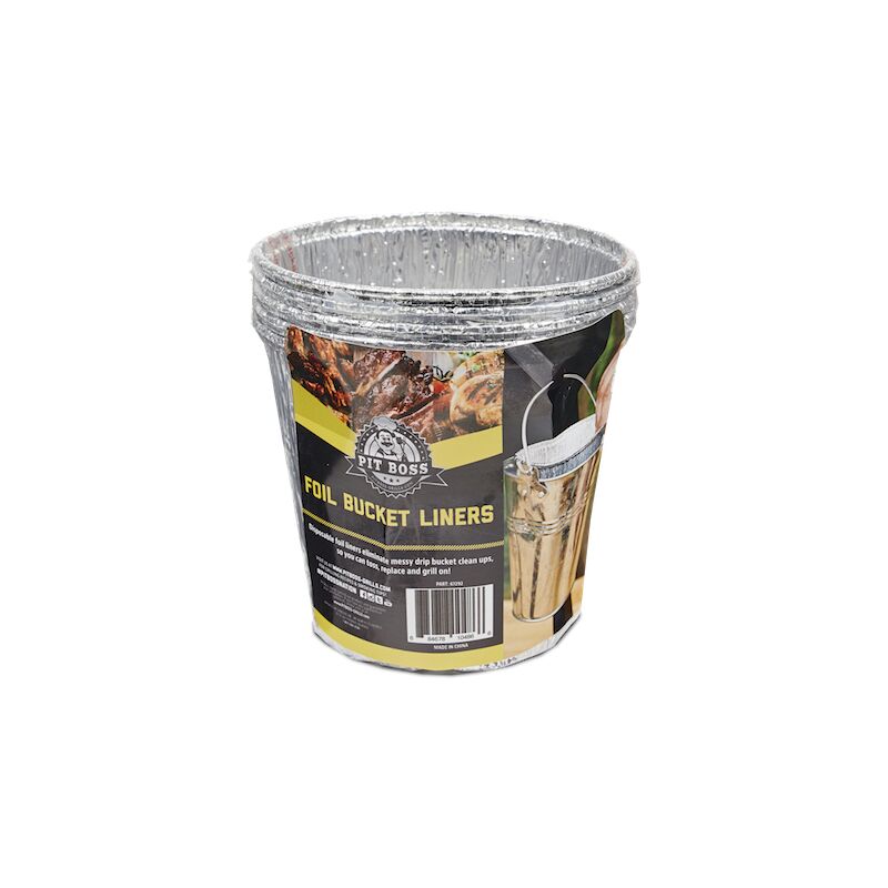 Pitboss - Revêtements Alu pit boss pour Seau à Graisse barbecue - lot de 6