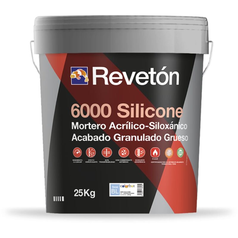 

6000 SILICONE 25 KG | Color: Blanco 001 - Blanco 001 - Reveton