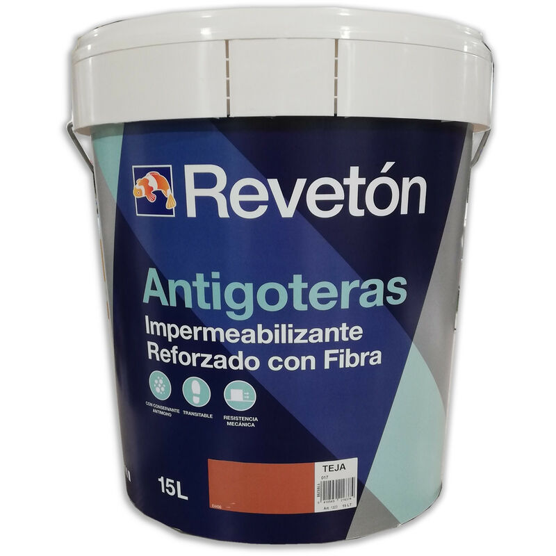

ANTIGOTERAS CON FIBRA TRANSITABLE 15 LT | COLOR: Rojo Teja 017 - Rojo Teja 017