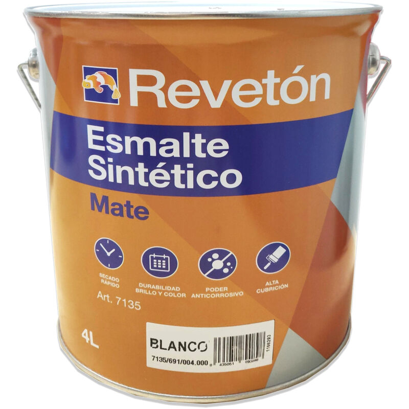 

ESMALTE MATE BLANCO 4 LT - Reveton
