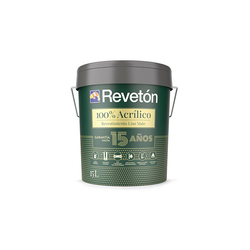 

LISO 100% ACRILICO 15 LT | Color: Blanco 001 - Blanco 001 - Reveton