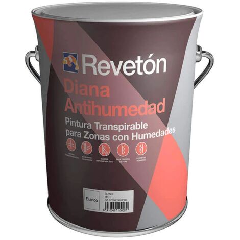 REVETON PINTURA TRANSPIRABLE ANTIHUMEDAD DIANA 750 ml