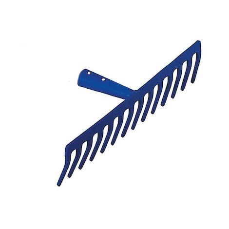 Revex – Râteau 14 dents droites – Douille soudée – Épaisseur peigne 4,5 mm – Pour niveler et tasser les sols