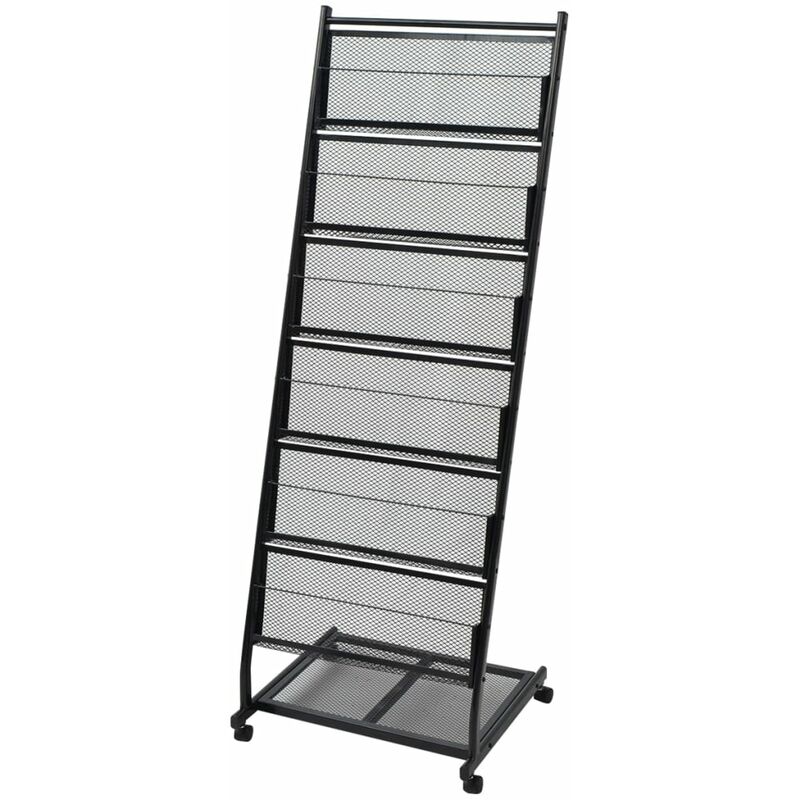 

Revistero 47,5x43x133 cm negro A4 - Negro