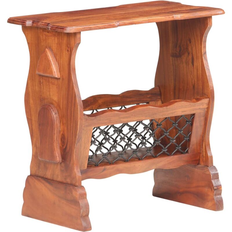 

Revistero de madera maciza de acacia 50x30x53 cm - Marrón