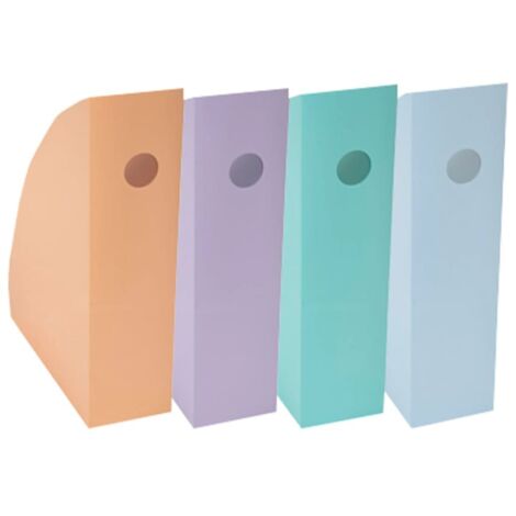 Revistero exaco aquarel plast surt mag-cube set 4 col past