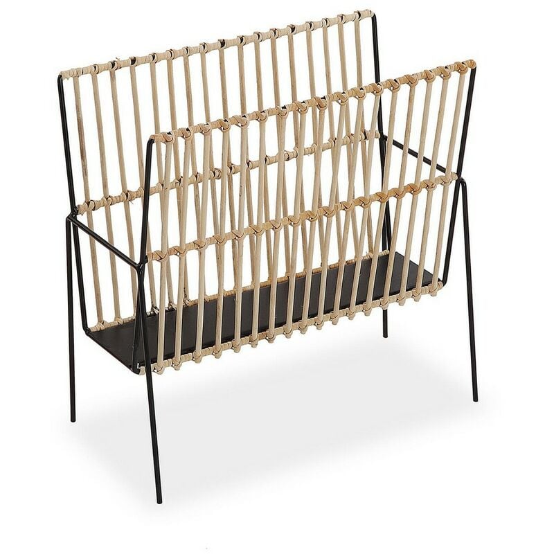 

Revistero Metal Ratán Madera MDF (19 x 35,5 x 36 cm)