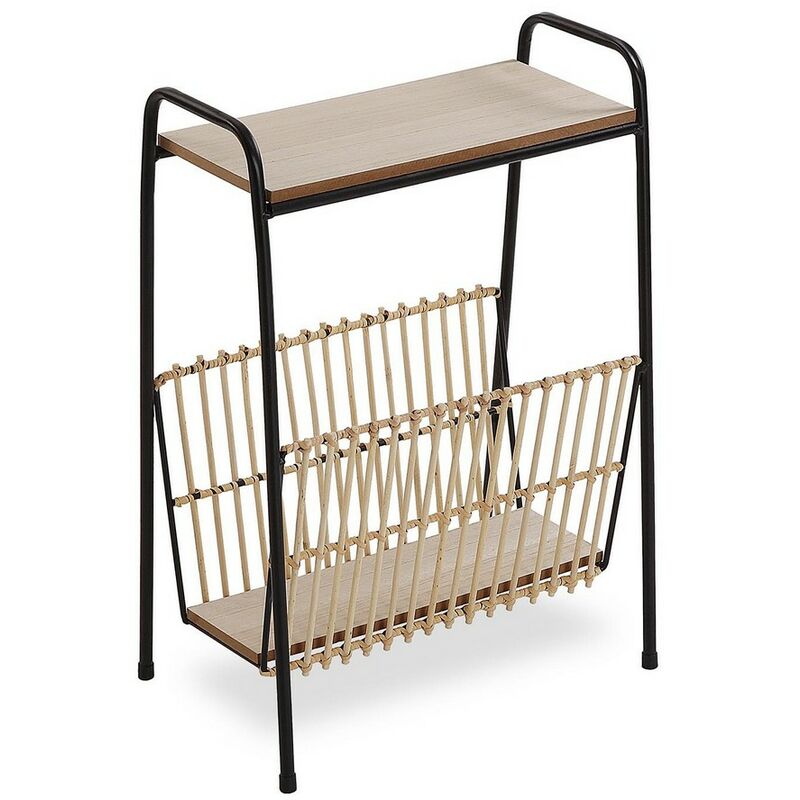 

Revistero Metal Ratán Madera MDF (25 x 50 x 35 cm)