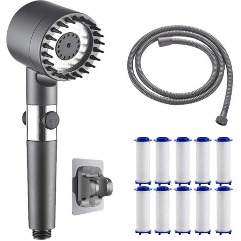 ReviveSpa IonFlow Handbrause, hoher Druck, wassersparend, mit Filterung, fürs Badezimmer, einfache Installation, für ein Spa-Erlebnis zu Hause