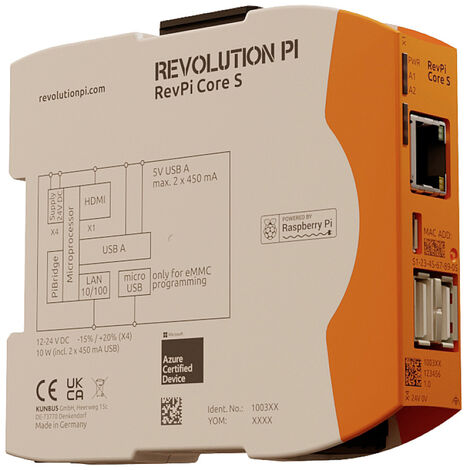 Revolution Pi by Kunbus RevPi Core S 16 GB PR100360 SPS-Steuerungsmodul 24 V/DC
