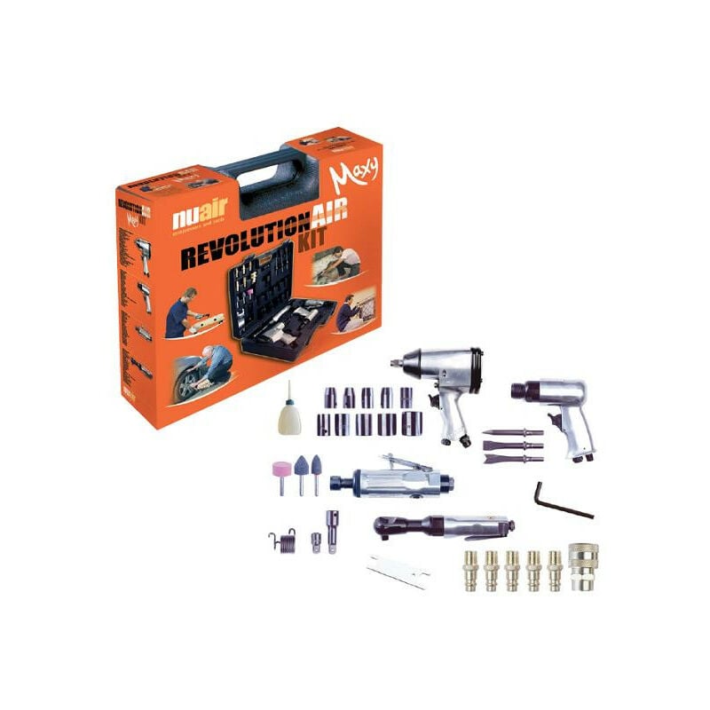 Mecafer RevolutionAir - Composition de 4 outils + 30 accessoires - maxy kit