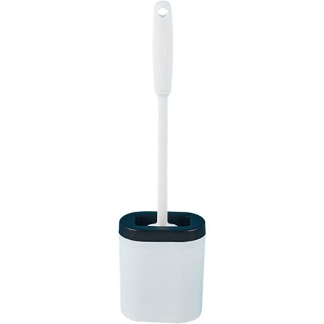 Révolutionnez votre nettoyage : brosse de toilette en silicone à long manche, poils souples et flexibles pour un nettoyage en profondeur sans rayures.-AquaForge